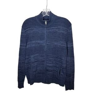 AIfani Full Zip Blue Knit Sweater S
